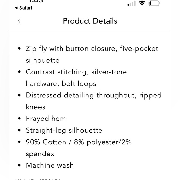 Katie J NYC LA jeans size 10 - Picture 2 of 5